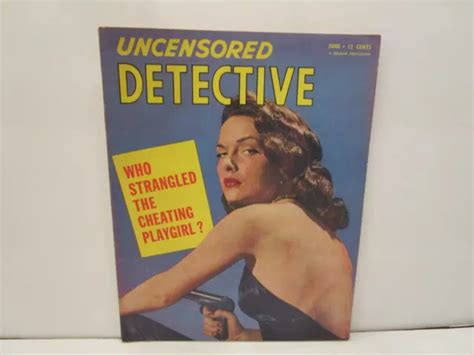 Vintage Uncensored Detective June 1951 Sex And True Crime Post Mortem