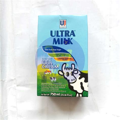 Jual SUSU ULTRA MILK 750ML FULL CREAM DAN COKLAT SUSU UHT ULTRA MILK