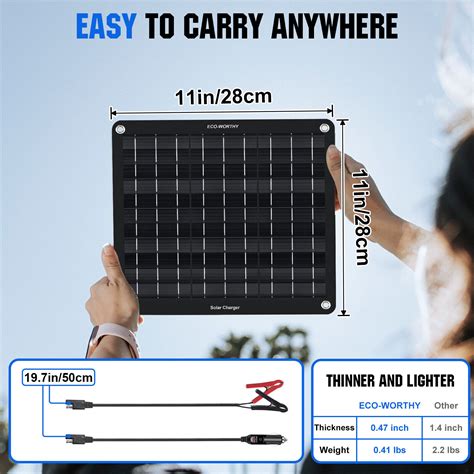 Eco Worthy 10w Watt 12v Mono Solar Panel Trickle Charger Kit Waterproof Car Boat We Are Racespot