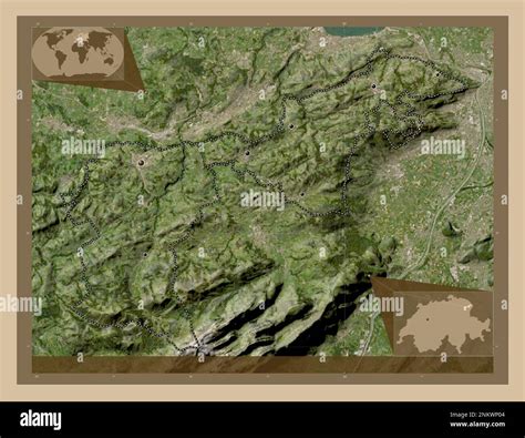 Appenzell Ausserrhoden Canton Of Switzerland Low Resolution Satellite