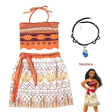 Flickor Moana Kostym Bikini för barn Vaiana Prinsessa Klänning Kläder Kostymer flickor baby