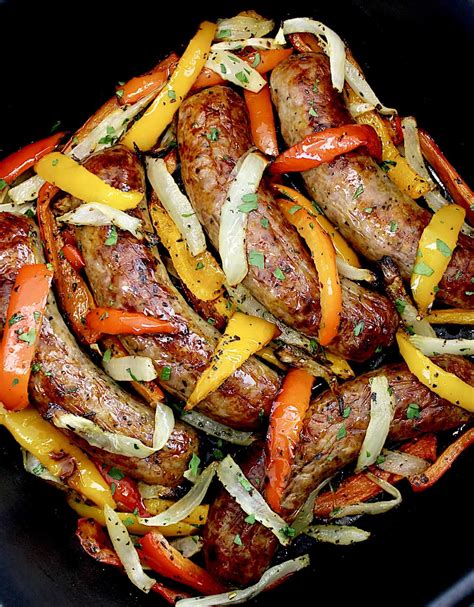 Air Fryer Italian Sausage And Peppers Nutritious Deliciousness