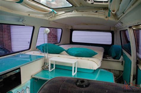 L Volkswagen Vw Bay Window Camper Dormobile Campervan Pop Top