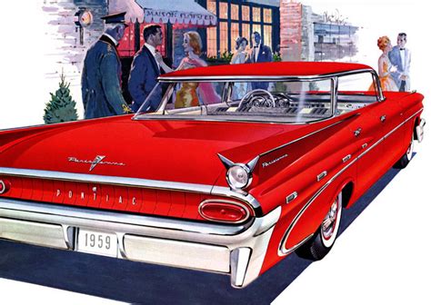 Plan59 Classic Car Art Vintage Ads 1959 Pontiac Parisienne