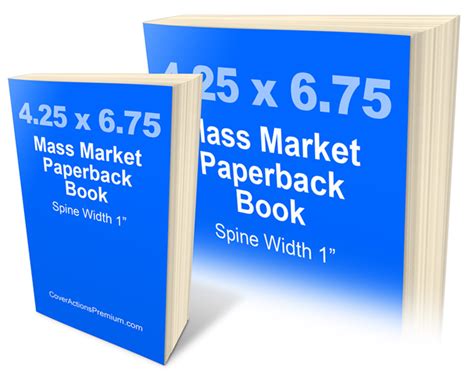 Mass Market Paperback Book Mockup | Cover Actions Premium | Mockup PSD ...