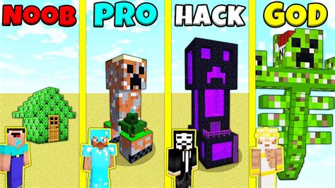 Skibidi Toilet Statue Build In Minecraft Noob Vs Pro Vs Hacker Vs God