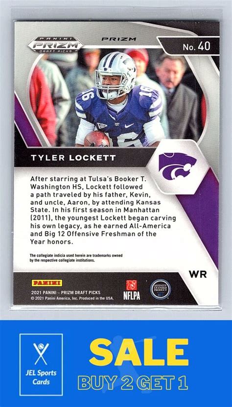 2021 Panini Prizm Draft Picks Collegiate 40 Tyler Lockett EBay