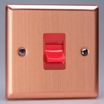 Varilight Urban Brushed Copper Gang A Dp Cooker Switch Ukes