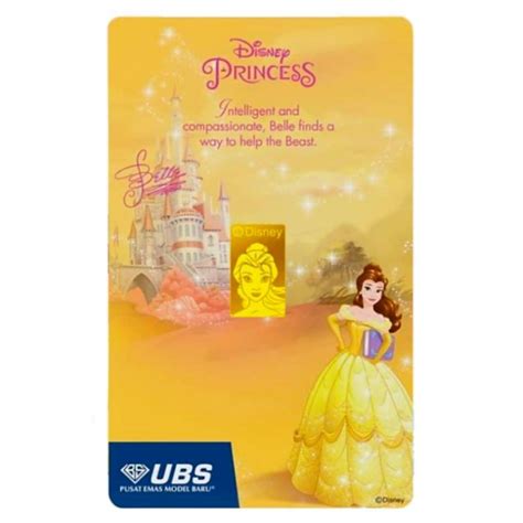 Jual UBS Disney 2g Bersertifikat 999 9 Edisi Princess Belle Shopee