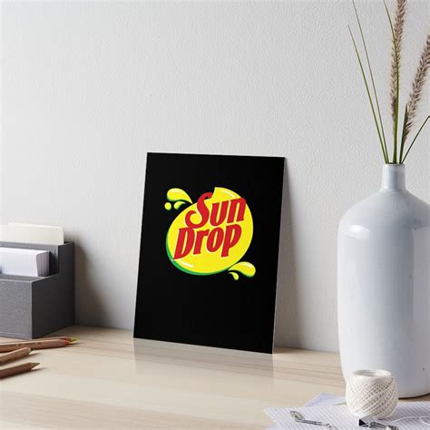 Modern Sundrop Logo Art Board Print For Sale By Donavenwolfe Redbubble