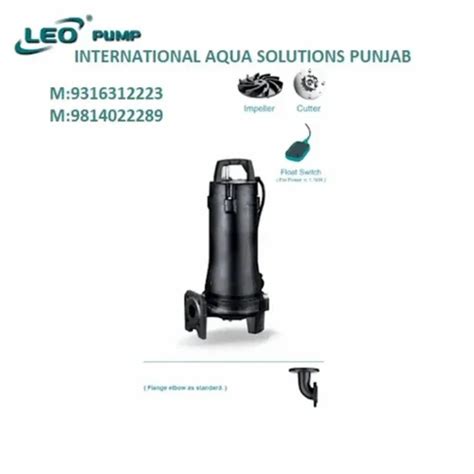 Leo Electric Submersible Sewage Cutter Pump For Industrial Usage