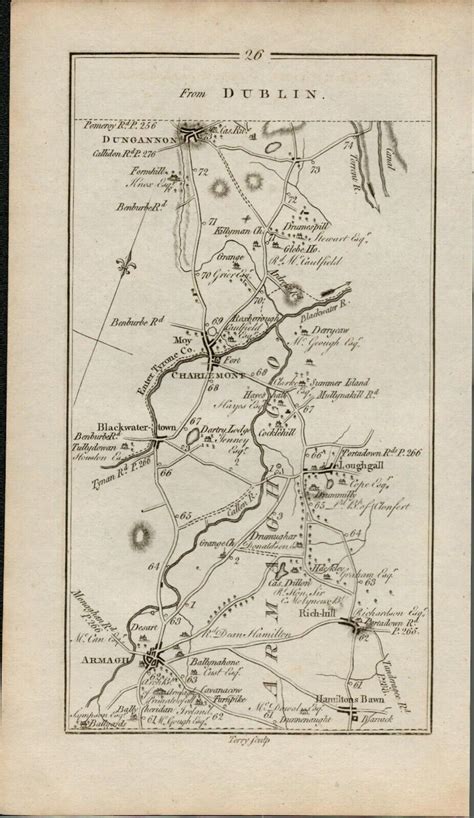 Taylor And Skinner 1777 Ireland George Iii Antique Map Mowhan Etsy