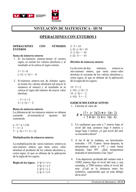 S01 S01 S1 Ejercicios Docx NivelaciÓn De MatemÁtica Hum