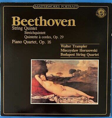 Beethoven String Quintet Op Piano Quartet Op Walter