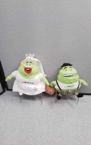 Mr. Mucus Mucinex In Mucus Out & His Mrs. Mucus Bride Plush 8" Tall Advertising | #4588655818