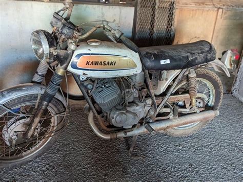 Vintage Kawasaki 350 Motorcycle | Live and Online Auctions on HiBid.com