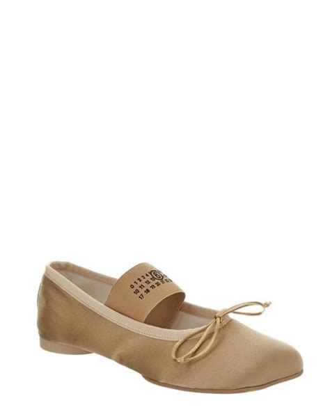 Mm By Maison Martin Margiela Anatomic Ballet Flats In Natural Lyst