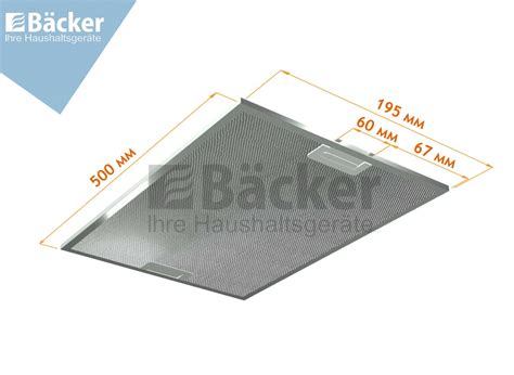 Фильтр алюминиевый (соты) AL-2 для вытяжек Backer