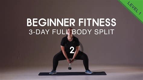 3 Day Full Body Split For Beginners Workout 2 Get Fit At Home Youtube