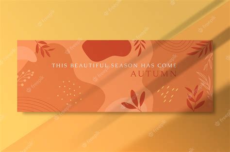 Free Vector | Autumn facebook cover with leaves