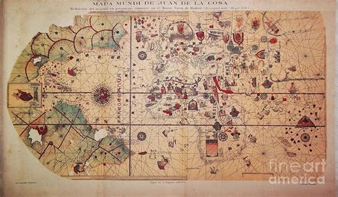 Juan De La Cosa World Map 1501 Photograph By Vladimir Berrio Lemm