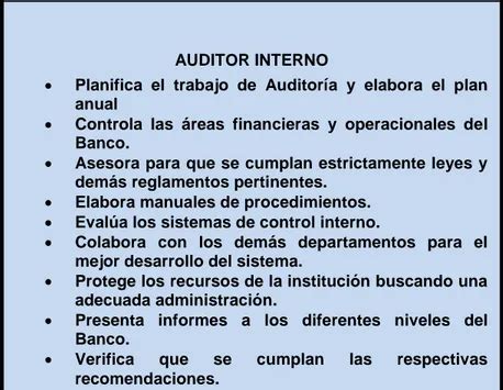 Banco Del Austro S A Sucursal Riobamba Unidad De Auditor A Interna