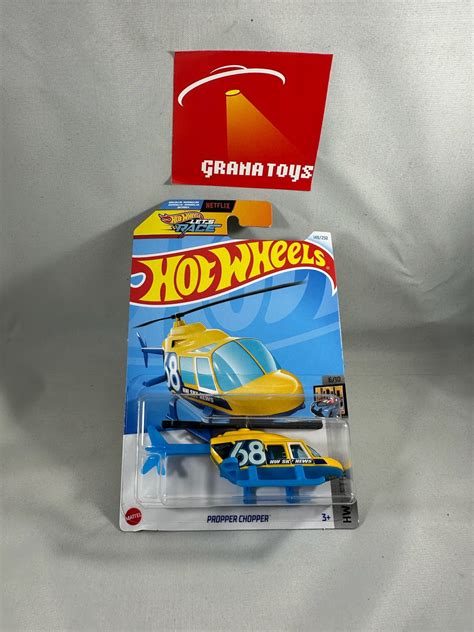Propper Chopper Yellow Metro Hot Wheels Case H F Grana Toys