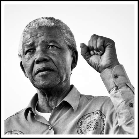 Gallery F - Keith Bernstein - Mandela singing National Anthem.