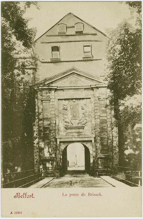 Belfort Belfort La Porte De Brisach Carte Postale Ancienne Et Vue