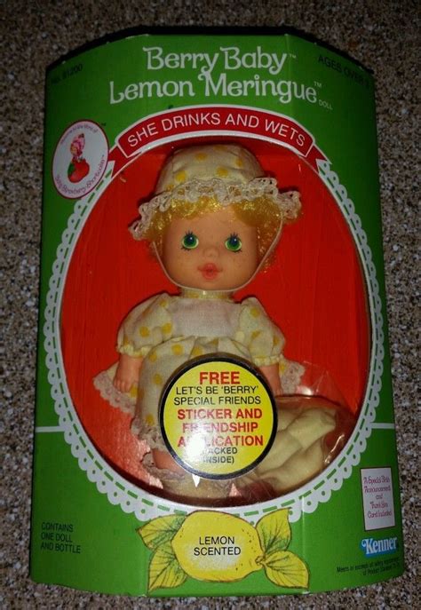 STRAWBERRY SHORTCAKE Berry Baby Lemon Meringue Doll MIB 1984 Kenner