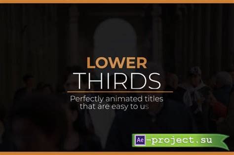 Videohive Modern Lower Thirds After Effects Project