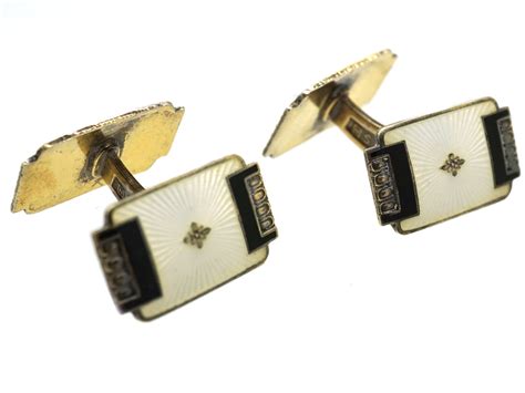 Norwegian Silver Gilt And Enamel Cufflinks By Aksel Holmsen 432k The