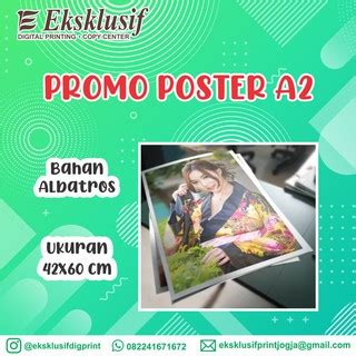 Jual Poster Custom Ukuran A Bahan Albatros Shopee Indonesia