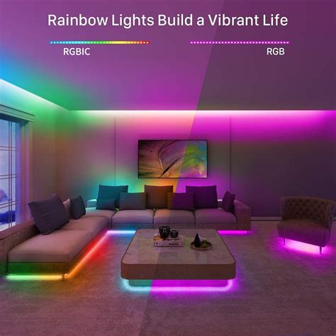 Govee Dreamcolor Led Strip Light Rgbic 5m Music Sync Segment