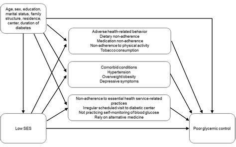 Pathways Assumed For The Domains Of Mediators Between Low Socioeconomic