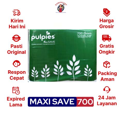 Tisu Wajah Pulpies Maxi Save Facial Tissue Ply Jumbo Pack Gr