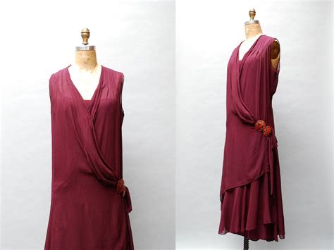 1920 Vintage Dresses Plus Size Listing 61404231 45b 39w 52h Plus Size