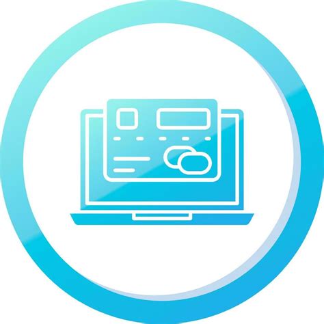 Laptop Solid Blue Gradient Icon 37087102 Vector Art at Vecteezy