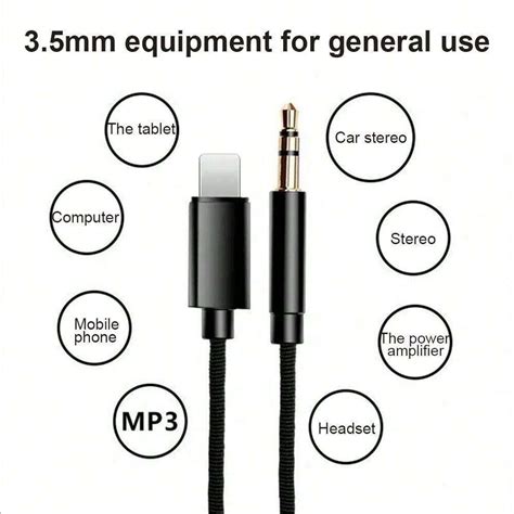 USB Type C To 3.5 MM Jack AUX Cable DAC Type-C Audio Kabel For Car ...