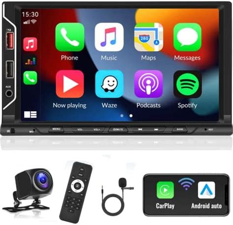 Amazon UNITOPSCI Double Din Car Stereo Wireless CarPlay Android