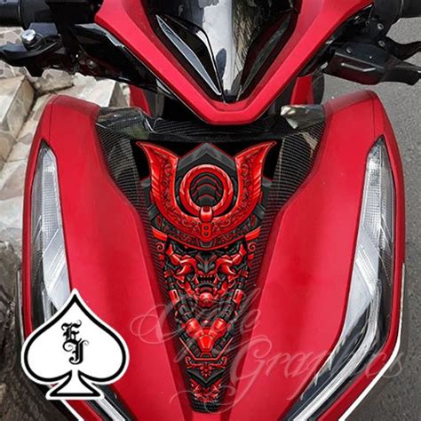 Honda Click Front Cover Sticker Asian Warrior Ej Cycle Shopee