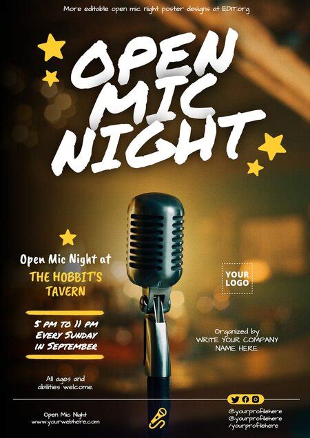 Free Open Mic Night Flyer Templates