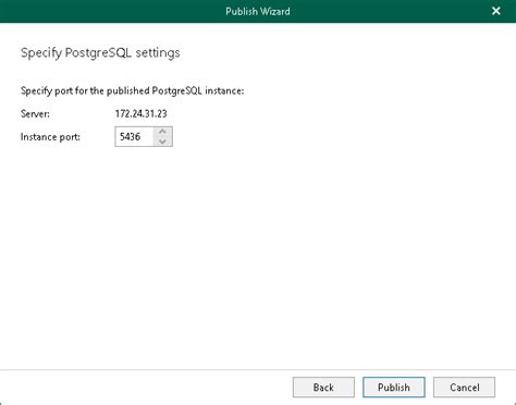 Step Specify Postgresql Settings Veeam Backup Explorers Guide