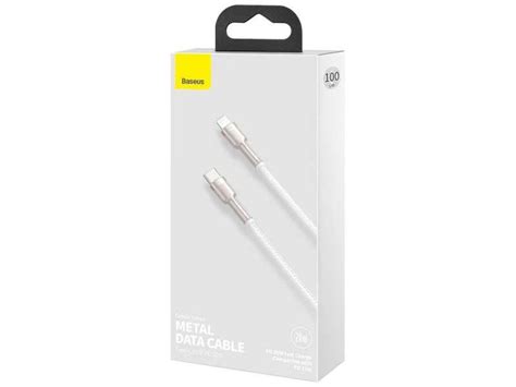 Baseus Metal Usb C Tipo C A Lightning Pd Cable W M Blanco Polonia