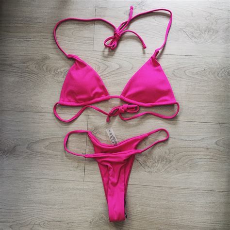 Cute Pink Bikini Set On Carousell