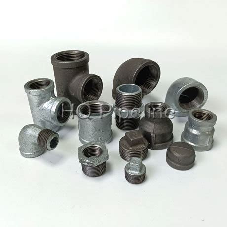 Astm Din En Bsp Npt Malleable Iron Tee Elbow Pipe Fitting China