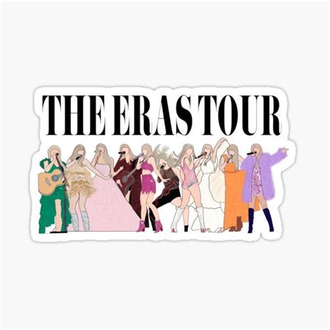 The Eras Tour Taylor Swift Stickers Pegatinas Bonitas Pegatinas