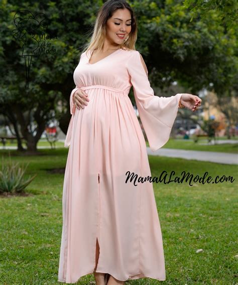 Vestido Materno London Nude MAMA A LA MODE Mama A La Mode