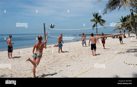 Beach Volleyball Smathers Beach Key Hi Res Stock Photography And Images