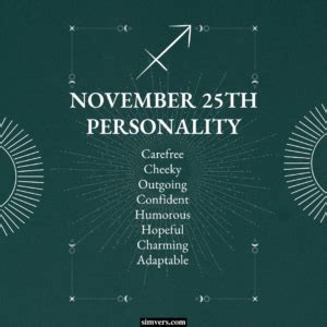 November 25 Zodiac: Birthday, Personality & More (Full Guide)